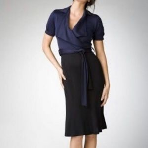 DIANE von FURSTENBURG "HANE" COLORBLOCK DRESS -sz 2 DvF